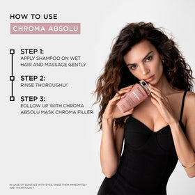 Close-up of KÉRASTASE shampoo texture showing lightweight hydrating formula benefit