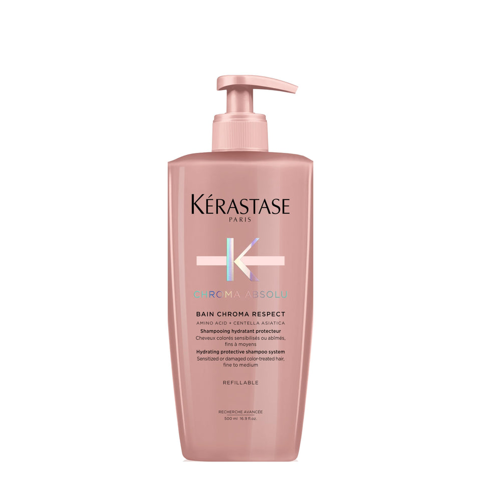 KÉRASTASE front bottle showing branding and clean design for color protection