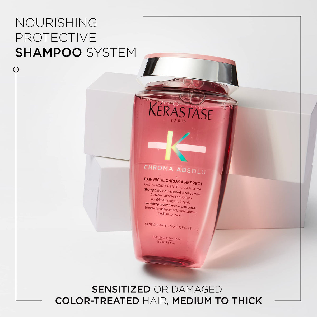 KÉRASTASE pump and cap detail for controlled dispensing and convenience