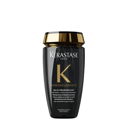 KÉRASTASE front bottle view showing elegant packaging and premium benefit