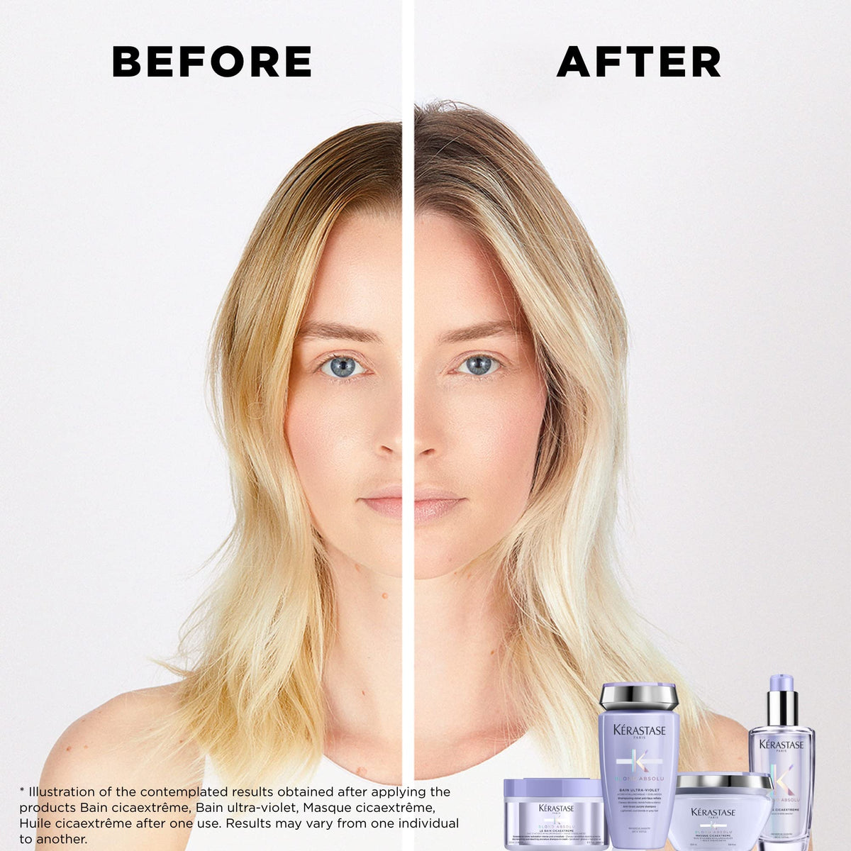 KÉRASTASE serum texture pool demonstrating lightweight hydration