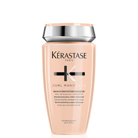 KÉRASTASE front bottle view showing product and branding, highlights premium packaging and clarity