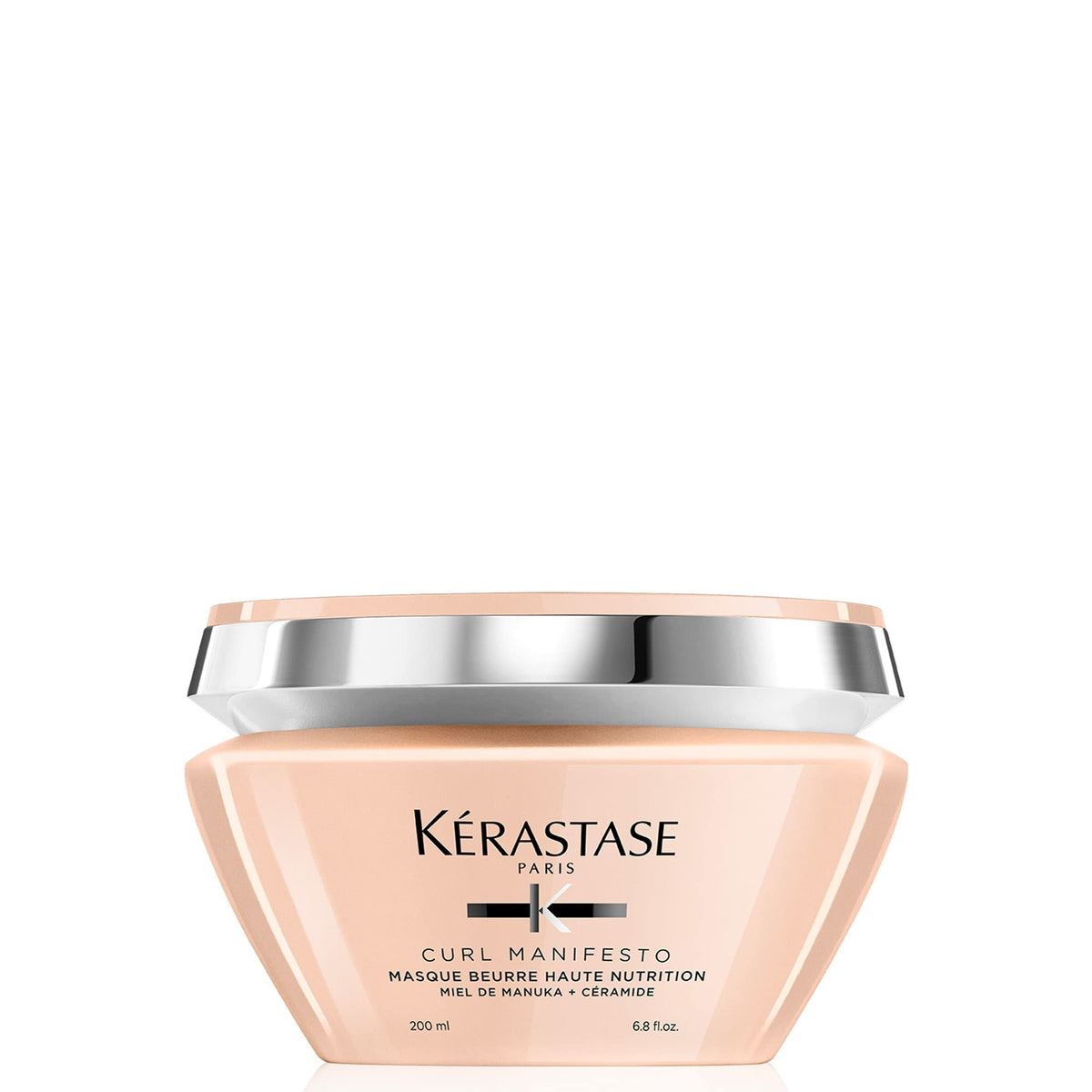 KÉRASTASE front jar shot showing product and label, highlights premium branding and clarity