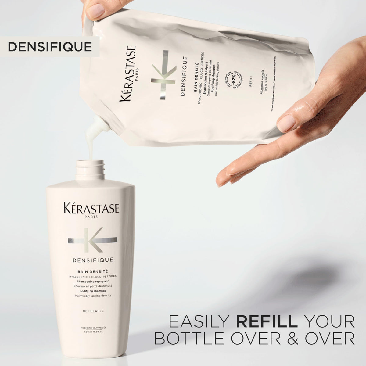 KÉRASTASE hyaluronic acid ingredient depiction promoting hydration benefit