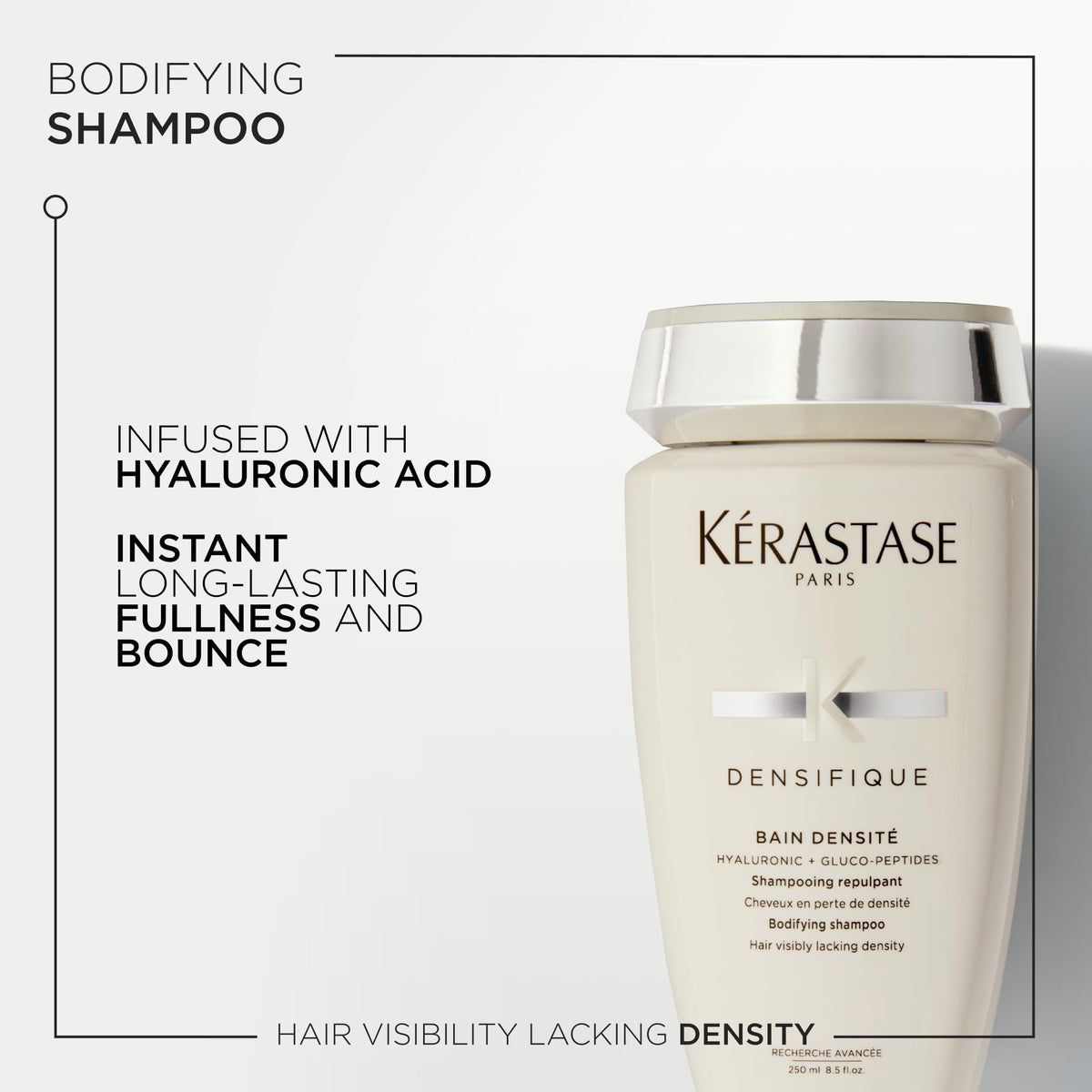 KÉRASTASE pump and cap detail highlighting convenient dispensing benefit