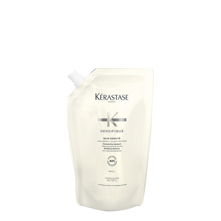 KÉRASTASE refill pouch front view showing design and volume benefits