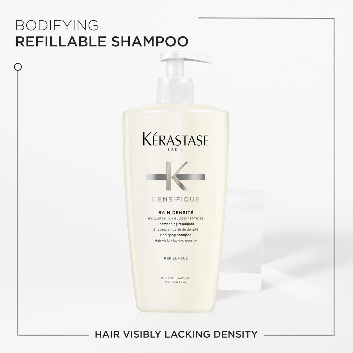 KÉRASTASE shampoo foam texture close-up showing gentle lather