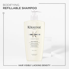 KÉRASTASE shampoo foam texture close-up showing gentle lather