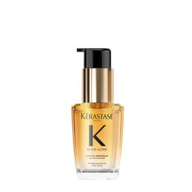 KÉRASTASE front packaging showing travel-size bottle and branding benefits