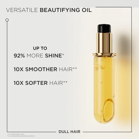 KÉRASTASE close-up of refill label highlighting wild camellia ingredient