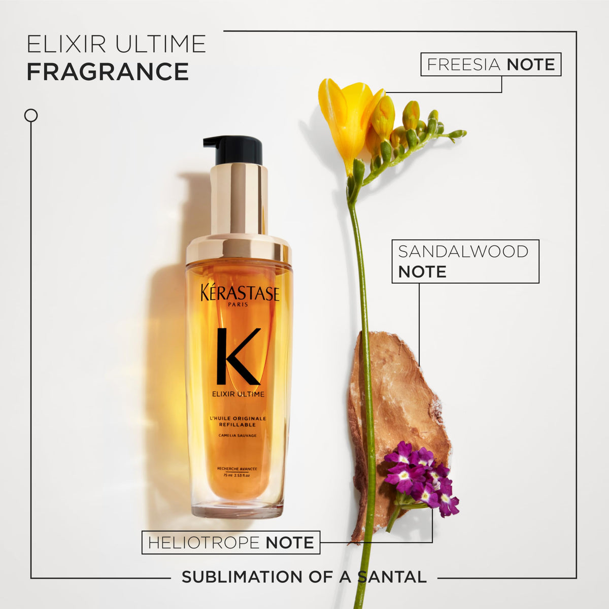 KÉRASTASE before and after styling using the oil for smoother hair