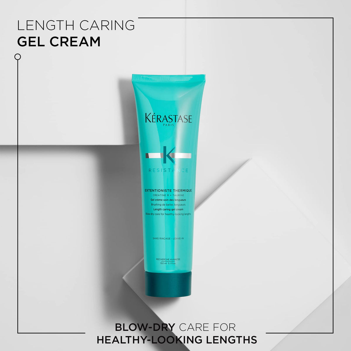 KÉRASTASE pump dispensing smooth cream texture that spreads easily for heat protection