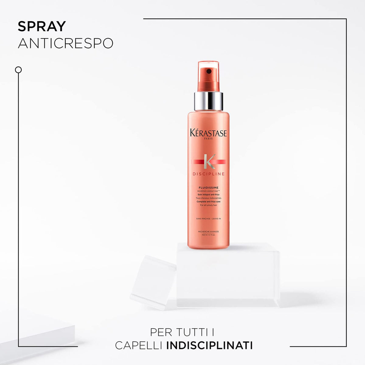 KÉRASTASE Fluidissime spray action demonstrating even mist and coverage