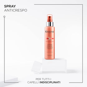 KÉRASTASE Fluidissime spray action demonstrating even mist and coverage