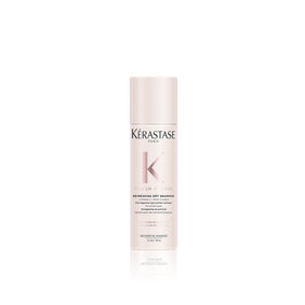 KÉRASTASE front packaging showing compact travel-size can and branding, convenient freshness