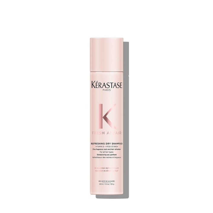 KÉRASTASE front packaging showing can and label, communicates premium freshness