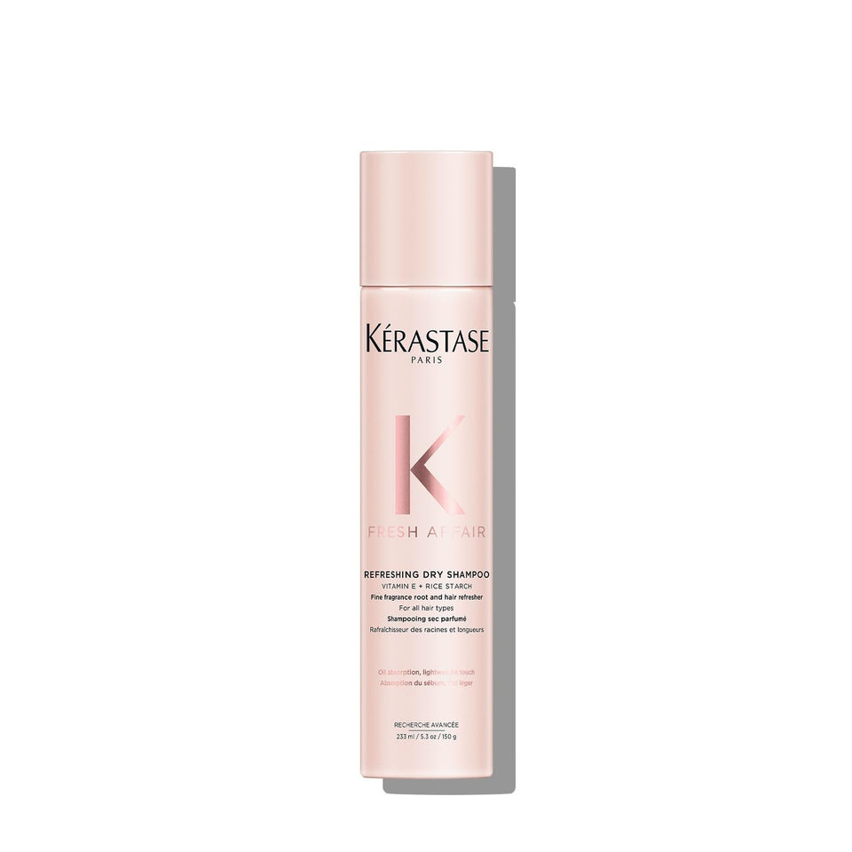 KÉRASTASE front packaging showing can and label, communicates premium freshness