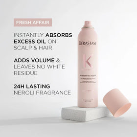 KÉRASTASE side label with ingredients list, conveys transparency and benefits