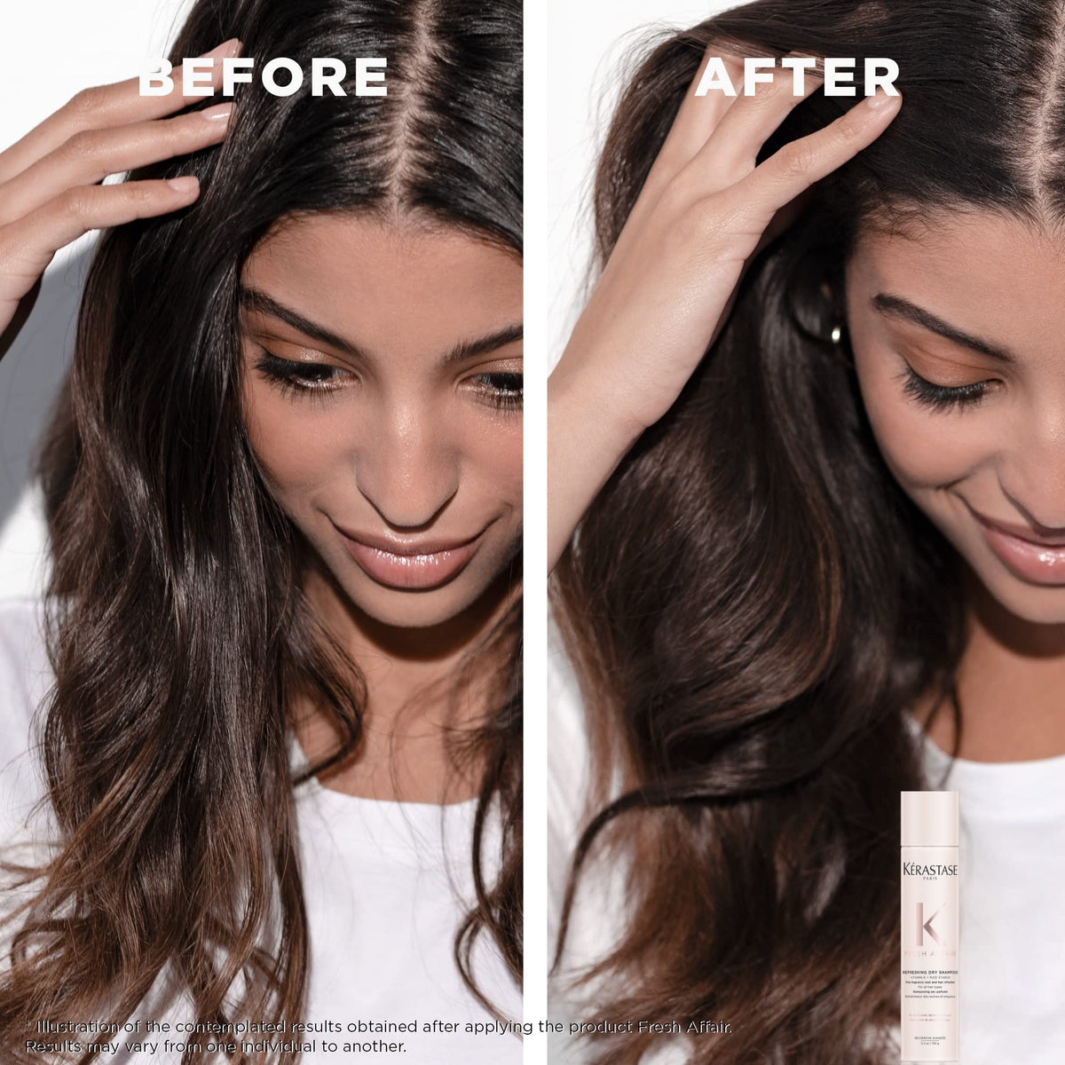 KÉRASTASE spray texture close-up highlighting fine mist and lightweight application benefit