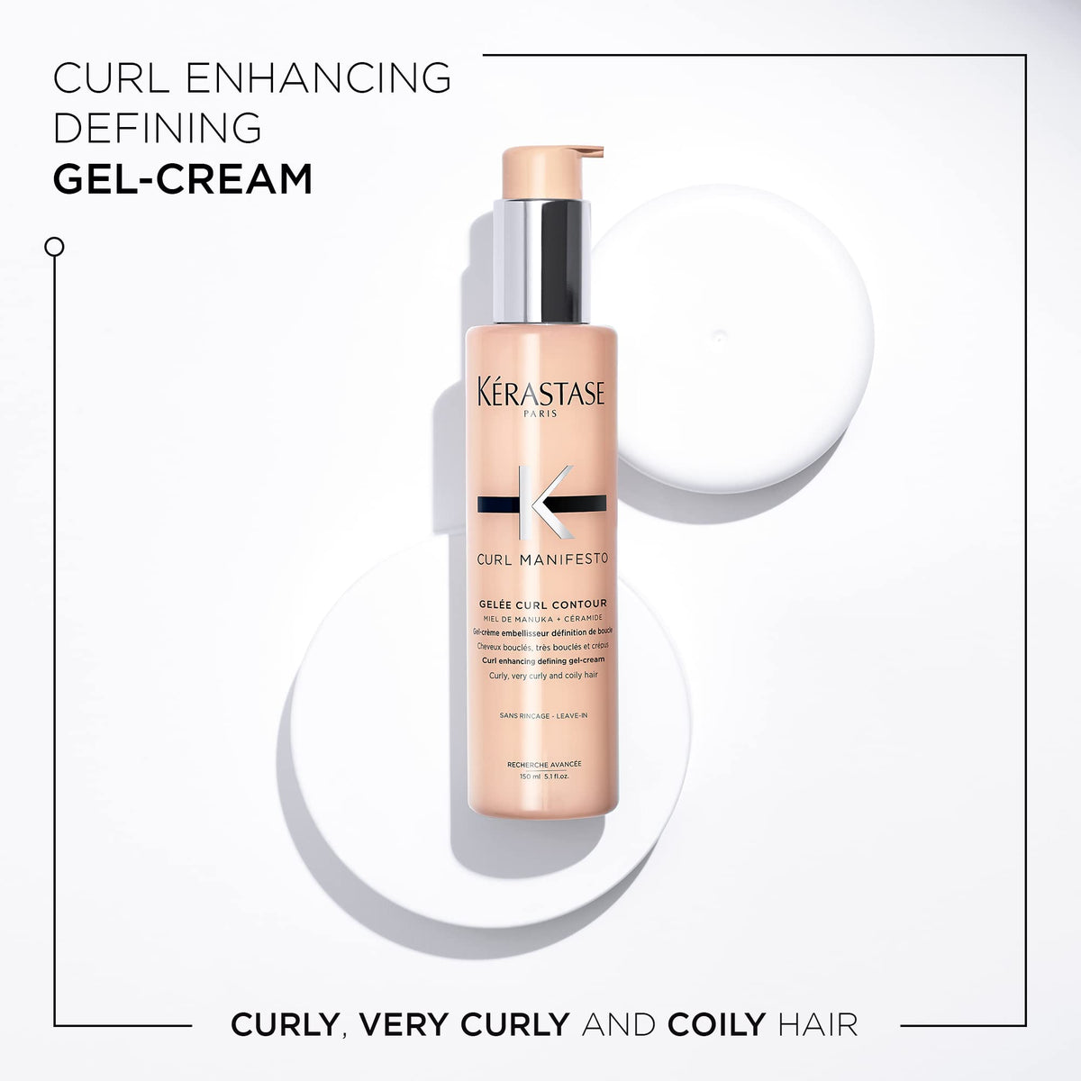 KÉRASTASE texture close-up revealing gel-cream consistency for soft hold