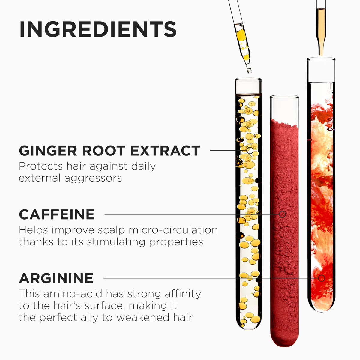 KÉRASTASE applying serum to scalp demonstrating targeted strengthening benefit