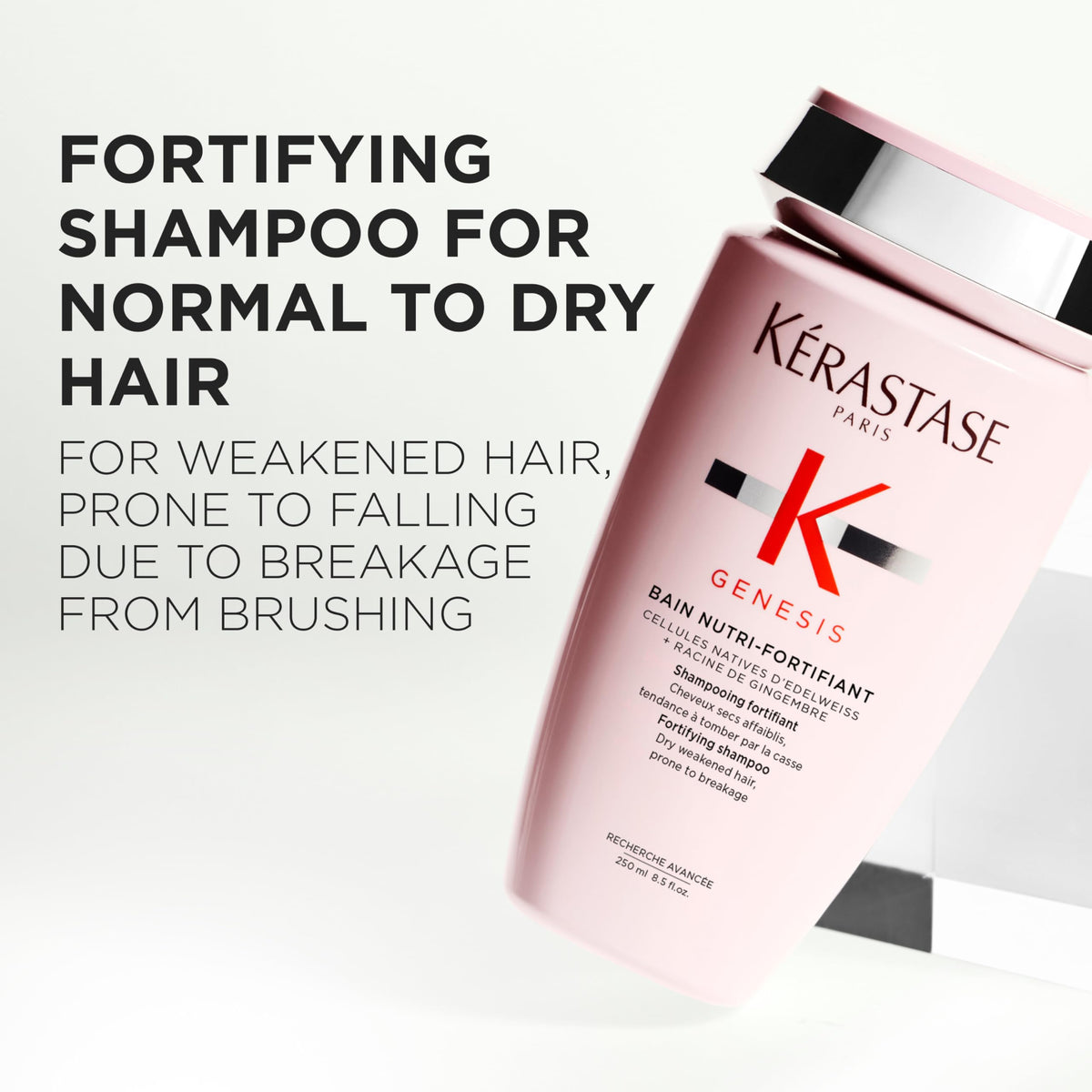 KÉRASTASE back label with ingredients and usage details for clarity