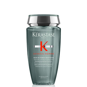 KÉRASTASE bottle front view showing product and clean styling benefit