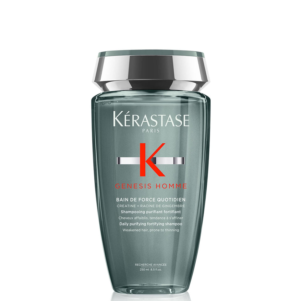 KÉRASTASE bottle front view showing product and clean styling benefit