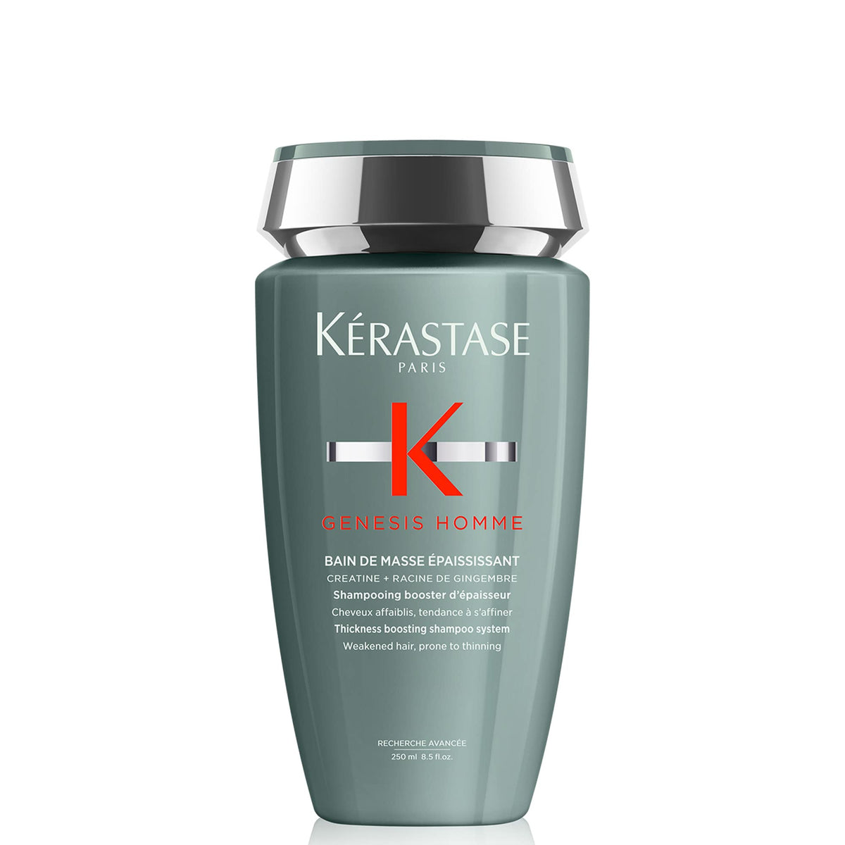 KÉRASTASE front bottle view showing sleek packaging and premium finish