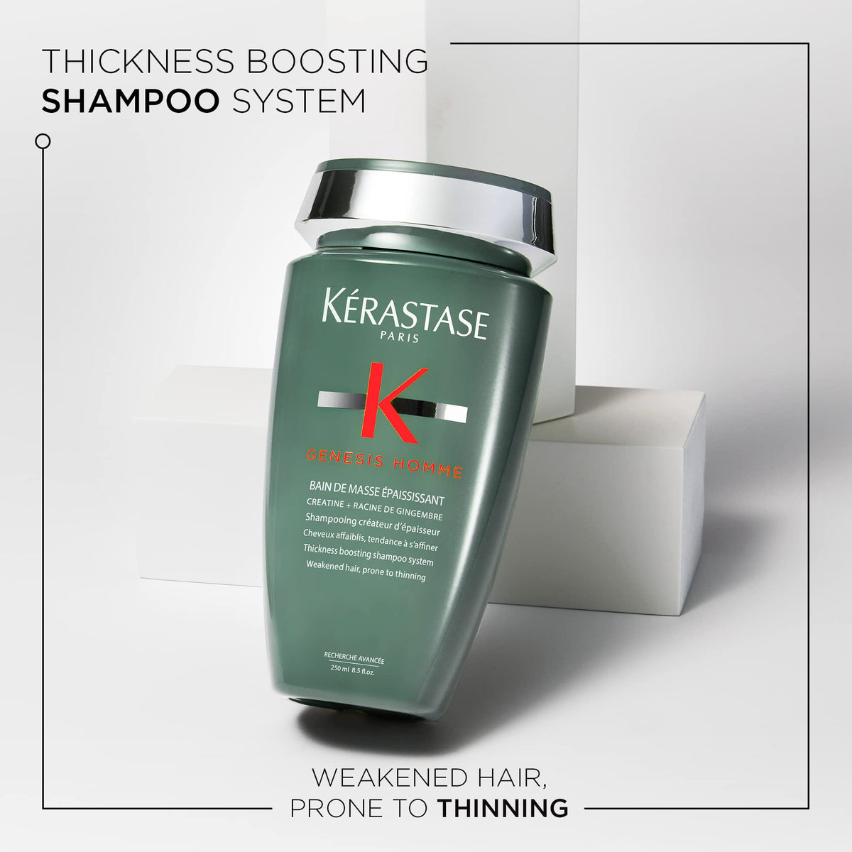KÉRASTASE pump dispensing shampoo for controlled, no-waste application