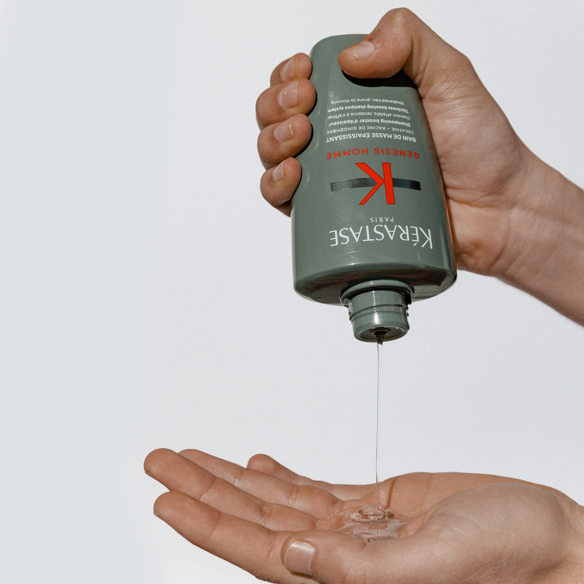KÉRASTASE in-shower routine with shampoo rinsing for thorough cleansing