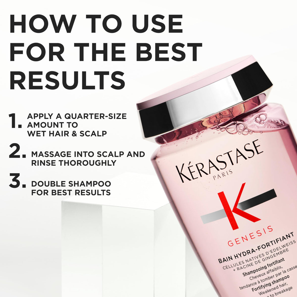 KÉRASTASE 2.5 fl oz size comparison for travel-friendly strengthening care
