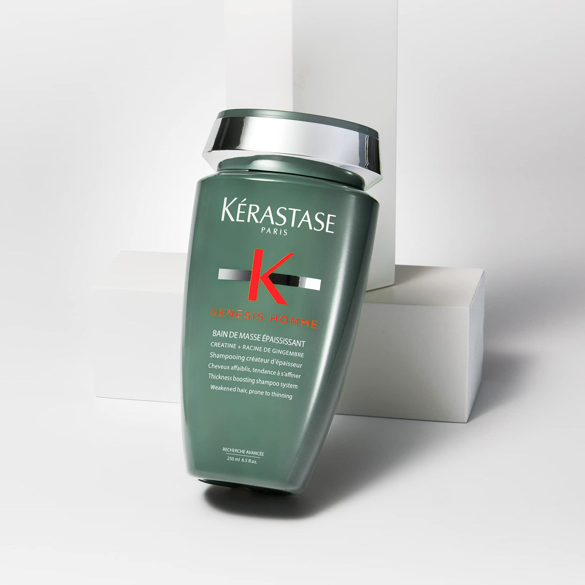 KÉRASTASE displayed with thickening spray and wax for full routine