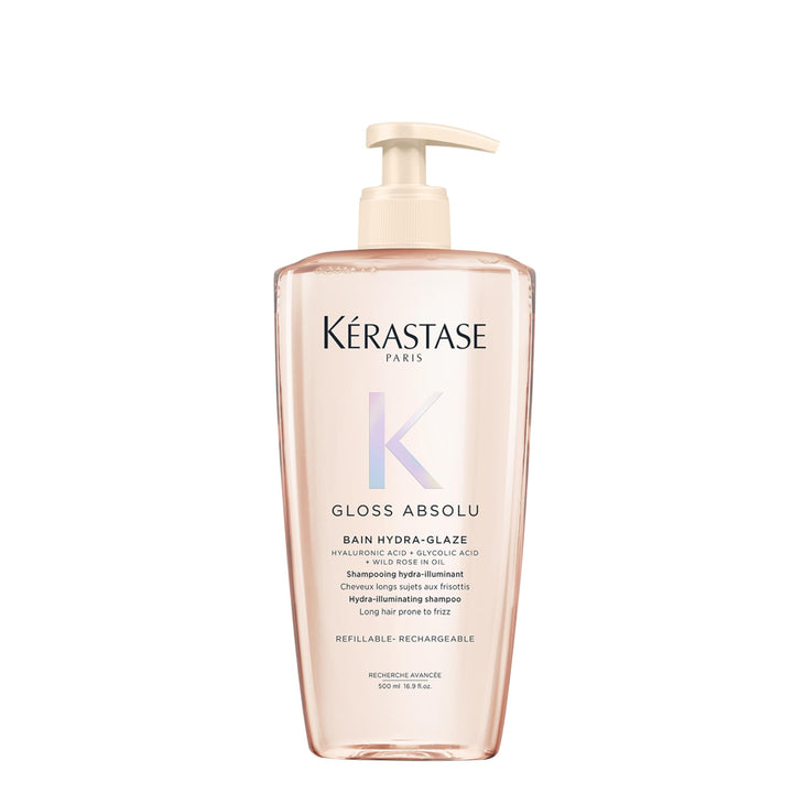 Kérastase front packaging showing product and glossy benefit