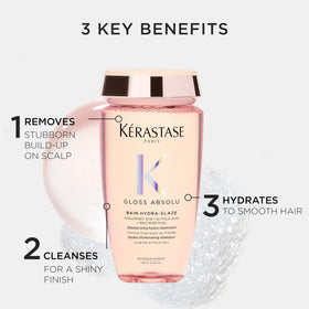 Kérastase shampoo texture close-up showing hydrating consistency