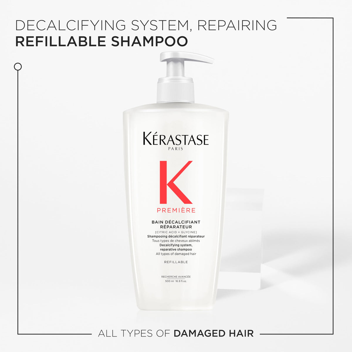 KÉRASTASE before and after hair comparison showing smoother shinier results