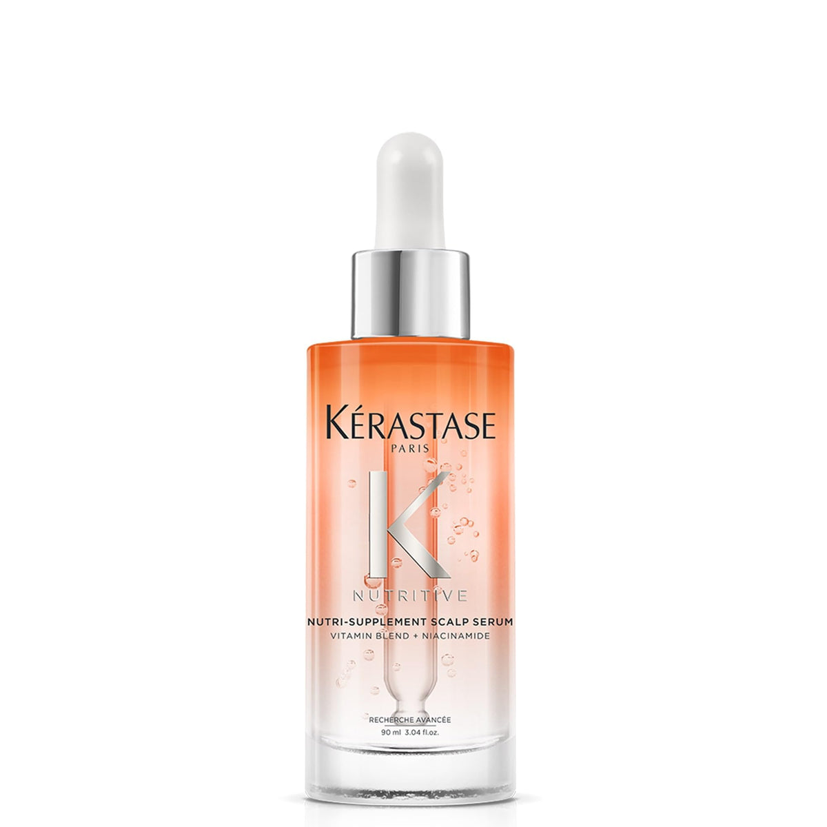 KÉRASTASE front packaging showing bottle and label, highlights fast relief