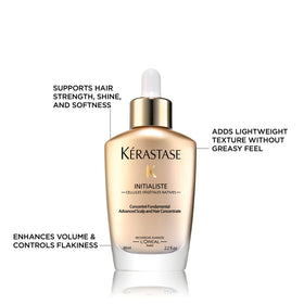 KÉRASTASE visible lengths and ends after use showing added shine and softness