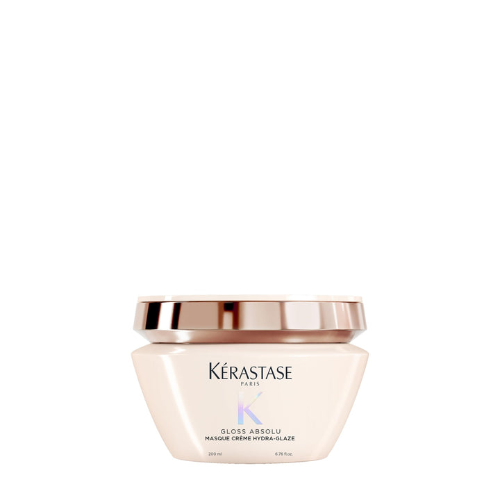 KÉRASTASE front jar showing product and glossy finish benefit