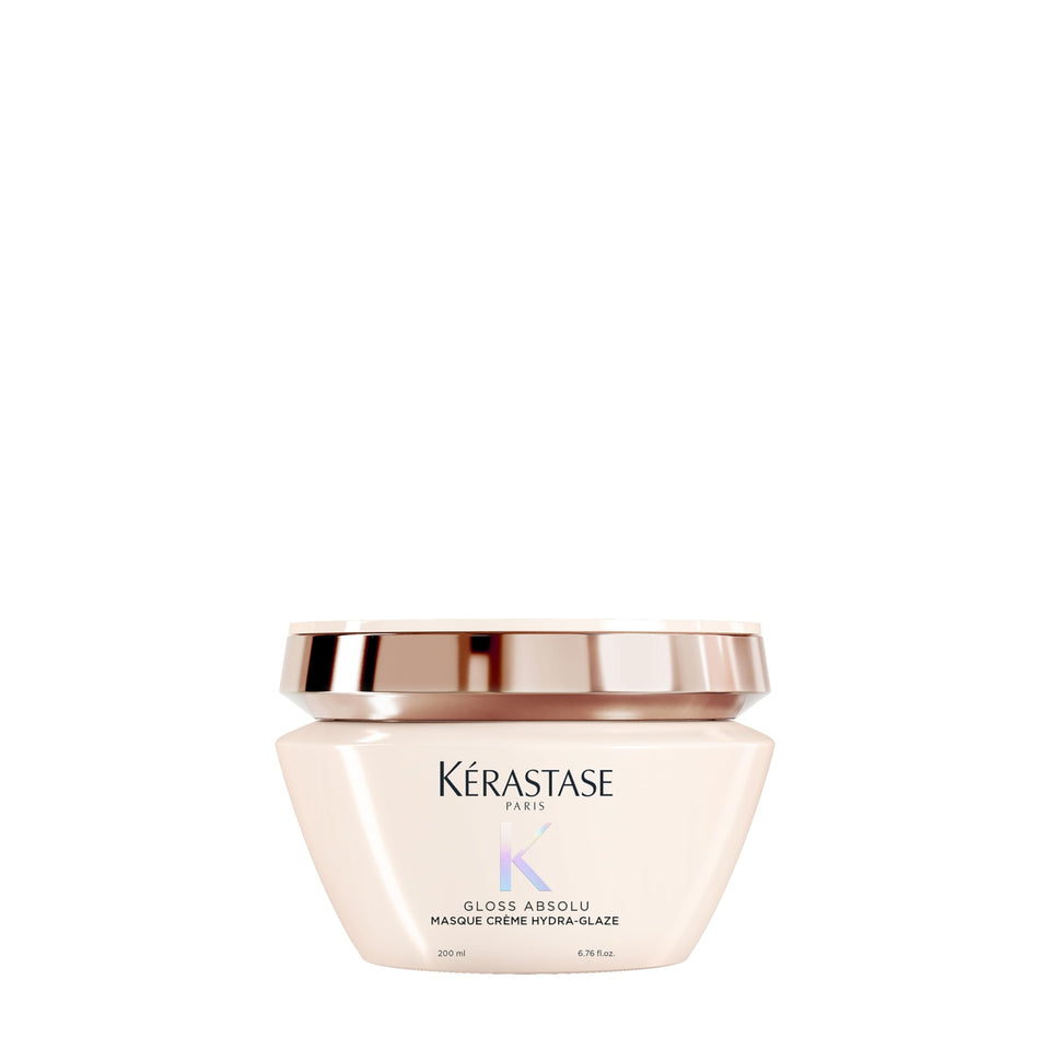 KÉRASTASE front jar showing product and glossy finish benefit
