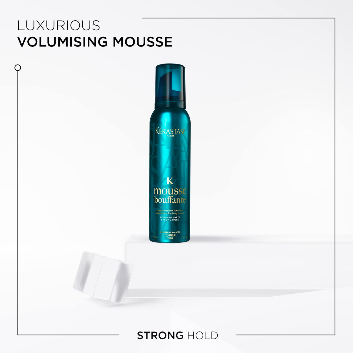 KÉRASTASE mousse texture close-up showing airy foam that provides lightweight volume