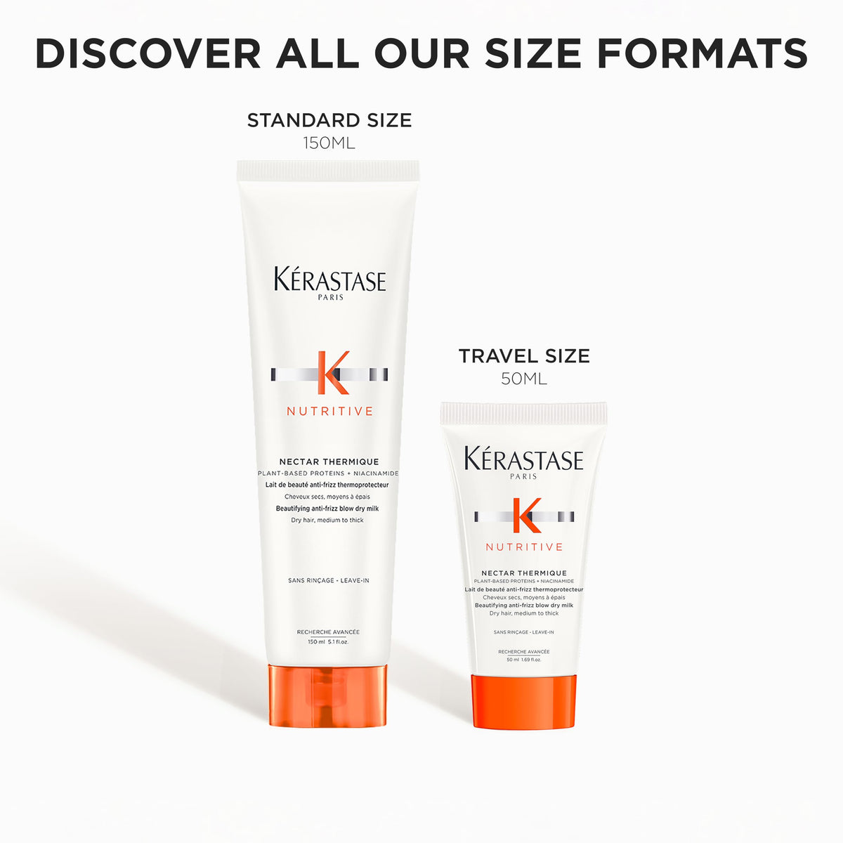 KÉRASTASE Nectar Thermique placed with other Nutritive products demonstrating routine compatibility