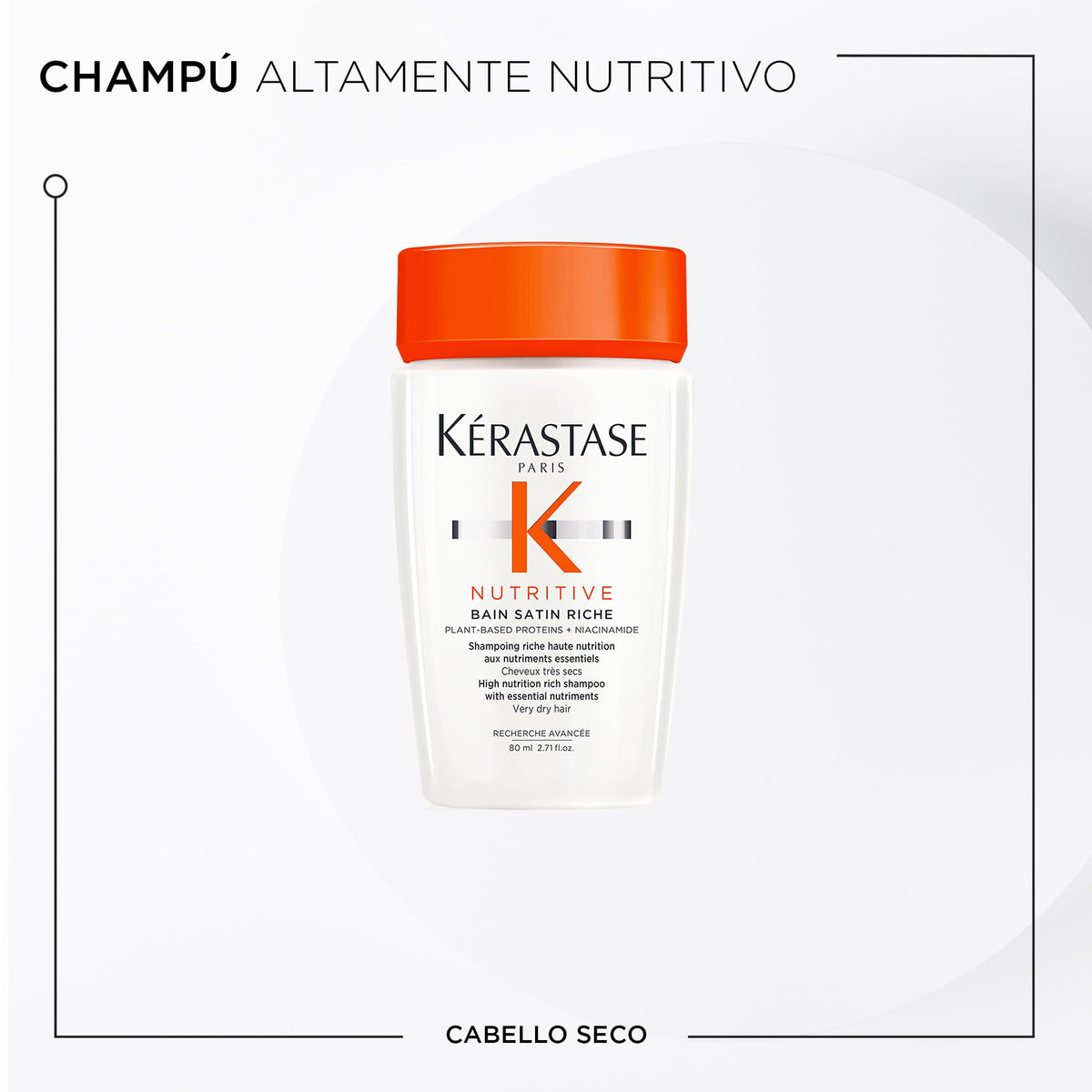 KÉRASTASE shampoo texture on hand highlighting nourishing hydration