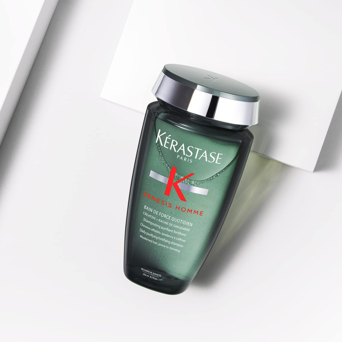 KÉRASTASE back packaging showing usage instructions for effective results