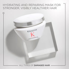 KÉRASTASE open lid showing creamy texture and easy-to-spread benefit