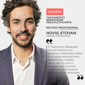 KÉRASTASE close-up of treatment texture dispensing and creamy consistency for targeted application benefit
