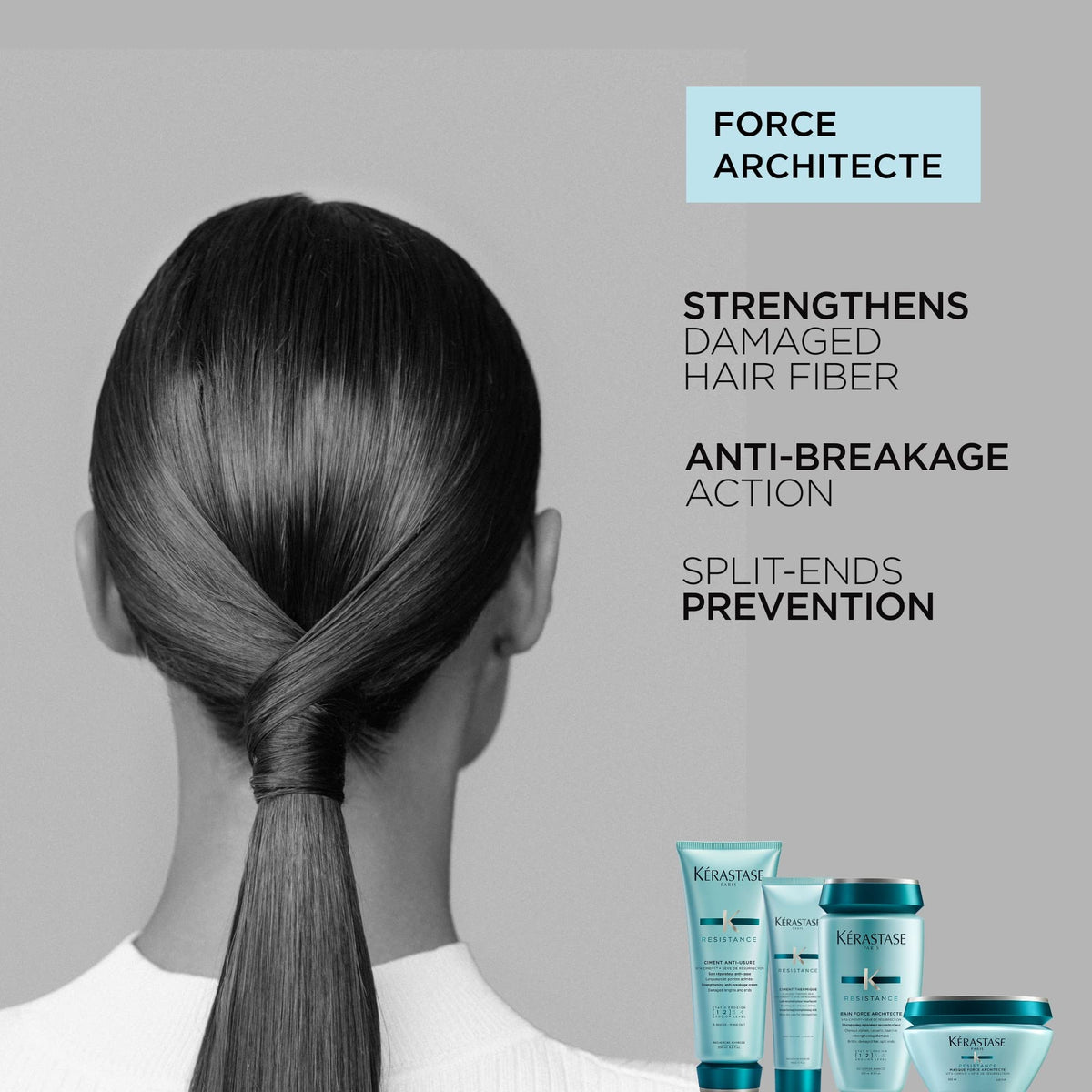 KÉRASTASE creamy shampoo texture close-up showing smoothing benefit