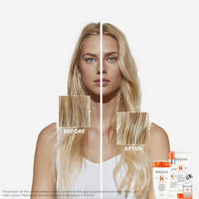 KÉRASTASE creamy shampoo lather texture for easy application and conditioning