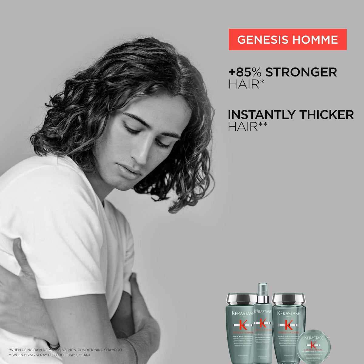 KÉRASTASE shampoo on hands ready to apply for refreshed scalp