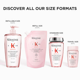 KÉRASTASE refill next to hand indicating 16.9 fl oz size